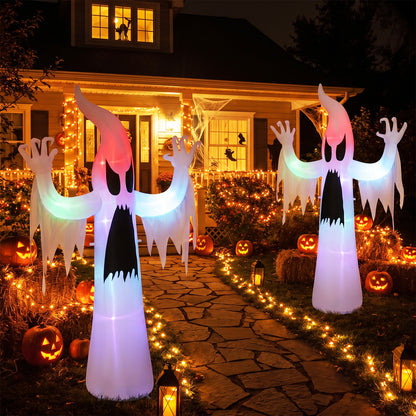 7.7 FT/235 CM Tall Halloween Inflatables Ghost Outdoor Decoration