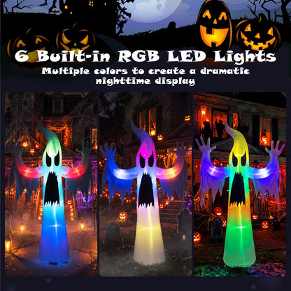 7.7 FT/235 CM Tall Halloween Inflatables Ghost Outdoor Decoration