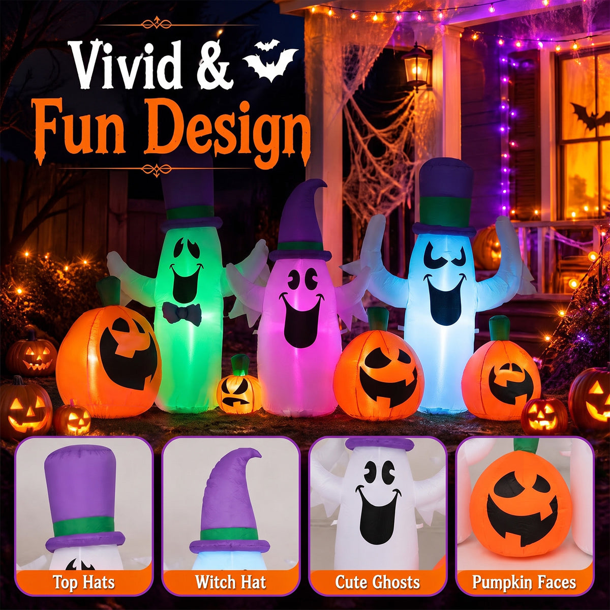 8 FT/240 CM Halloween Outdoor Inflatables