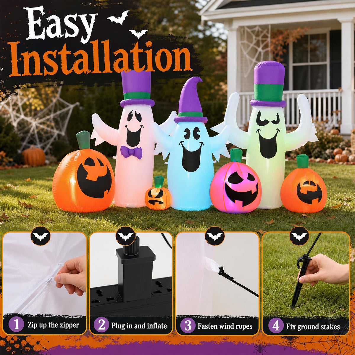 8 FT/240 CM Halloween Outdoor Inflatables