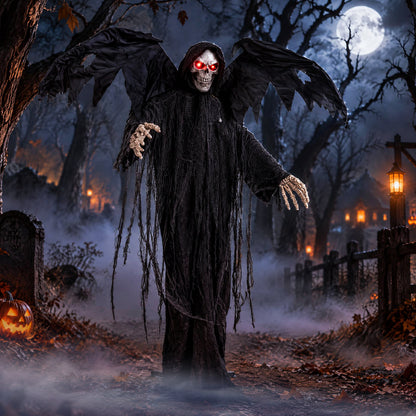 Halloween Standing Grim Reaper, Outdoor Life Size Animatronics