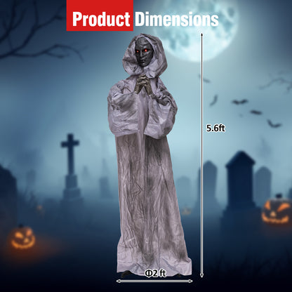 5.6 ft Halloween Weeping Woman Animatronic