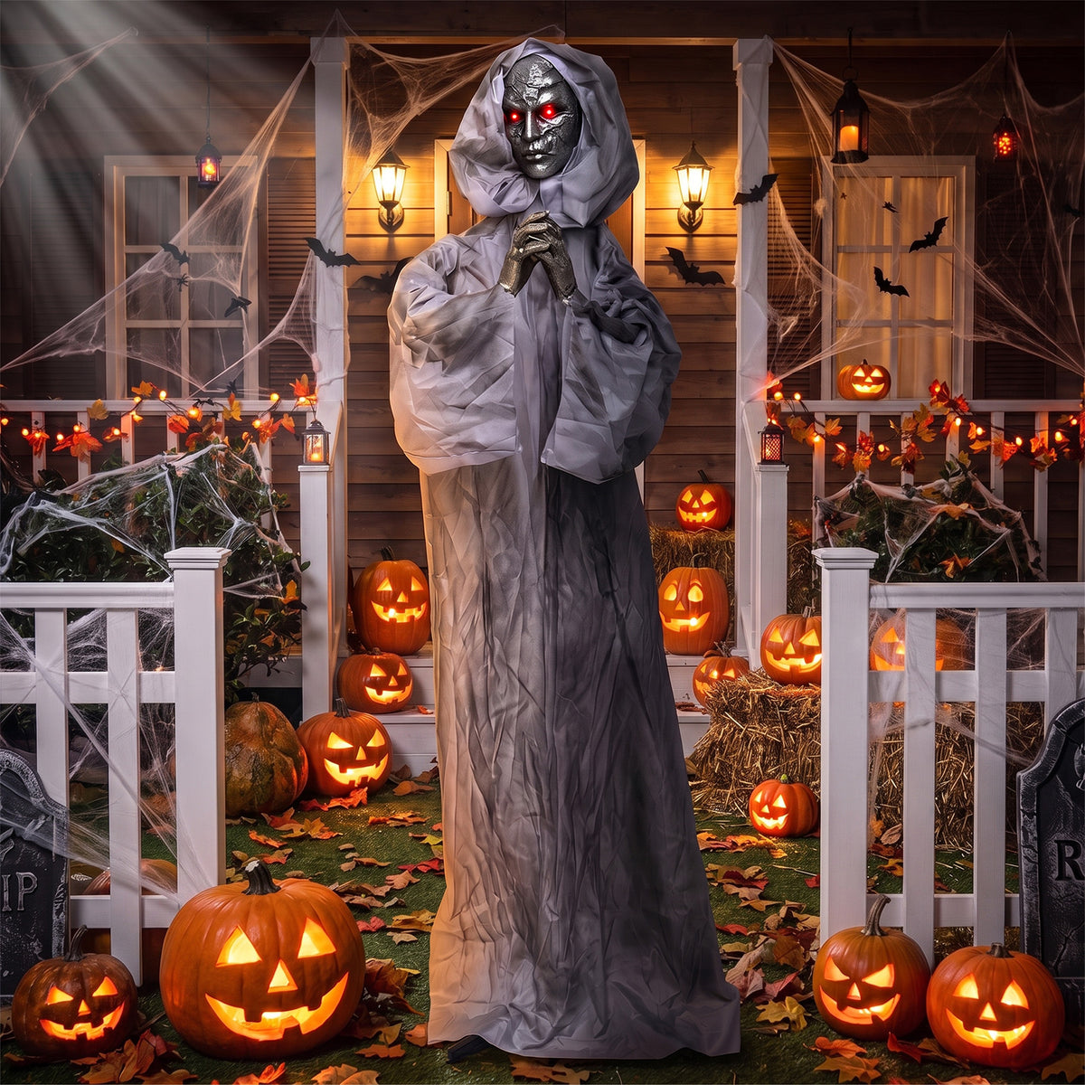 5.6 ft Halloween Weeping Woman Animatronic
