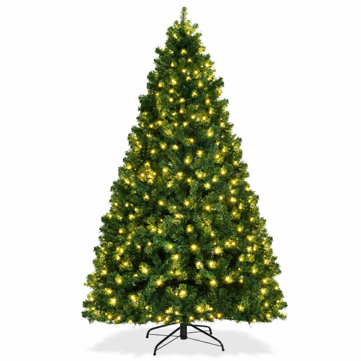 Pre-Lit Artificial Christmas Tree, Premium Hinged Spruce Tree