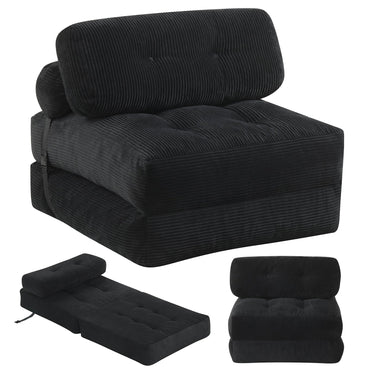 Folding Sofa Bed, Convertible Sleeper Chair with Pillow