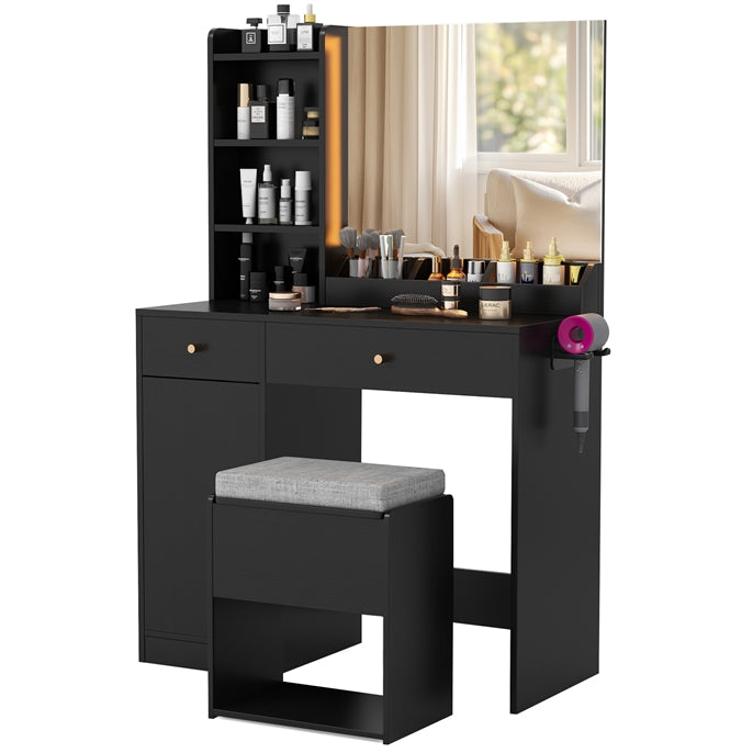 GOFLAME Makeup Vanity with Mirror and Lights