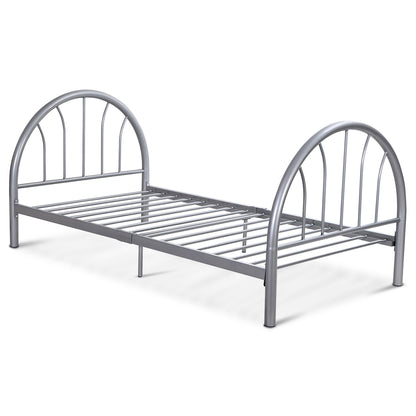 Goflame 83" x 42" x 35" Metal Bed Platform Frame Twin Size Bedroom Home Furniture