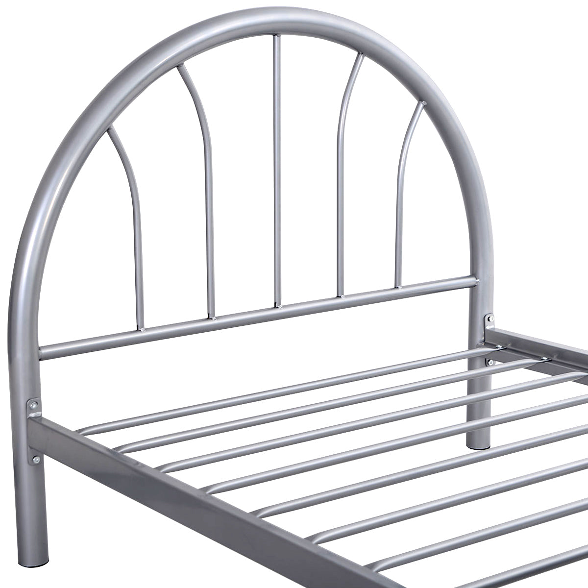 Goflame 83" x 42" x 35" Metal Bed Platform Frame Twin Size Bedroom Home Furniture