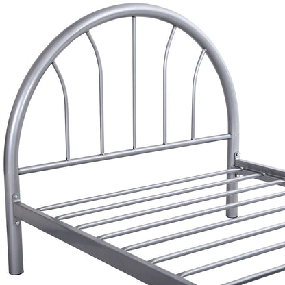 Goflame 83" x 42" x 35" Metal Bed Platform Frame Twin Size Bedroom Home Furniture