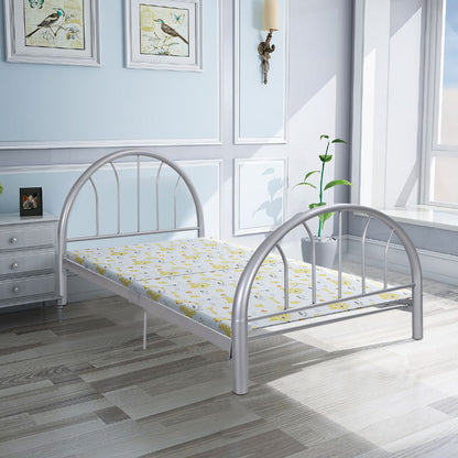 Goflame 83" x 42" x 35" Metal Bed Platform Frame Twin Size Bedroom Home Furniture