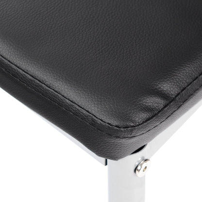 Goflame Set of 4 PU Leather Dining Side Chairs with Padded Seat Foot Cap