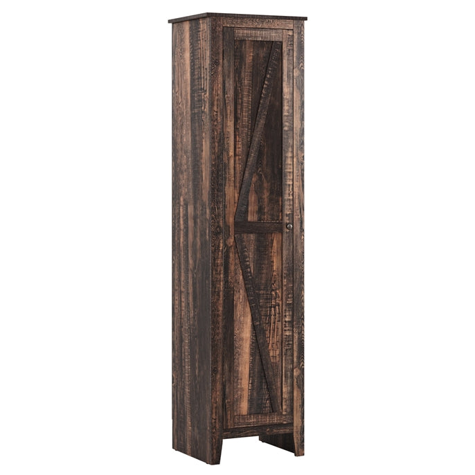 Goflame Tall Storage Cabinet Freestanding Floor Storage Tower with Four Shelves and Single Door