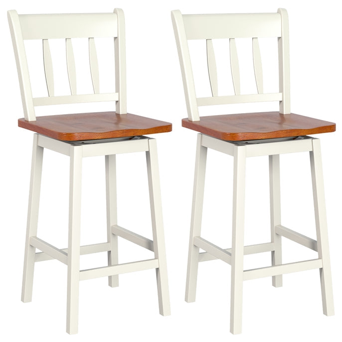 30.5 Inch Rubber Wood Bar Chairs - Goflame