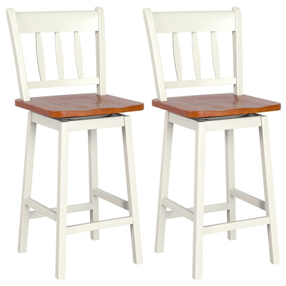 30.5 Inch Rubber Wood Bar Chairs - Goflame