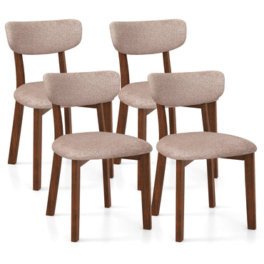 Goflame Wooded Dining Chairs Set of 2/4 for Living Room Restaurant