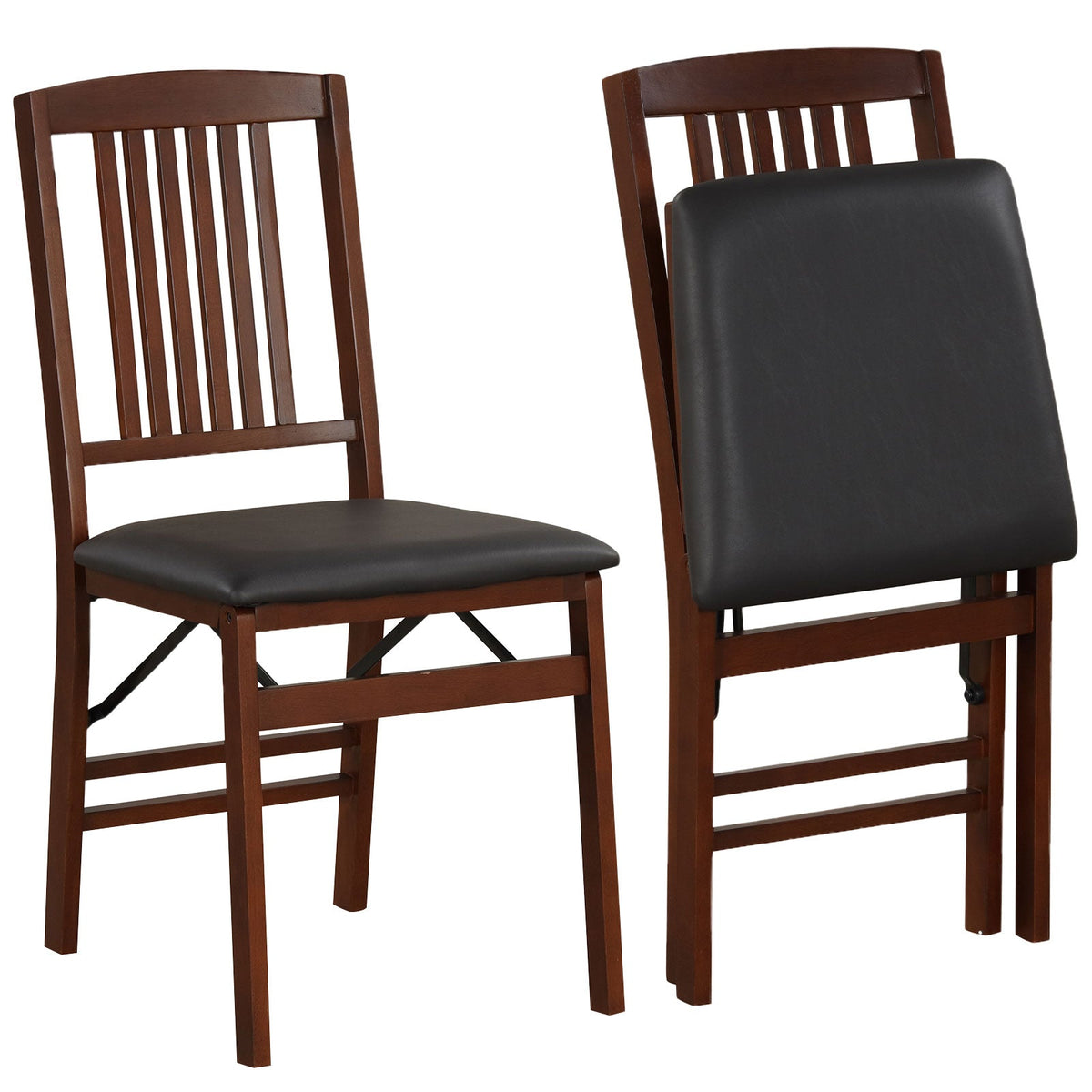 Goflame Folding Dining Chairs Set (2/4)