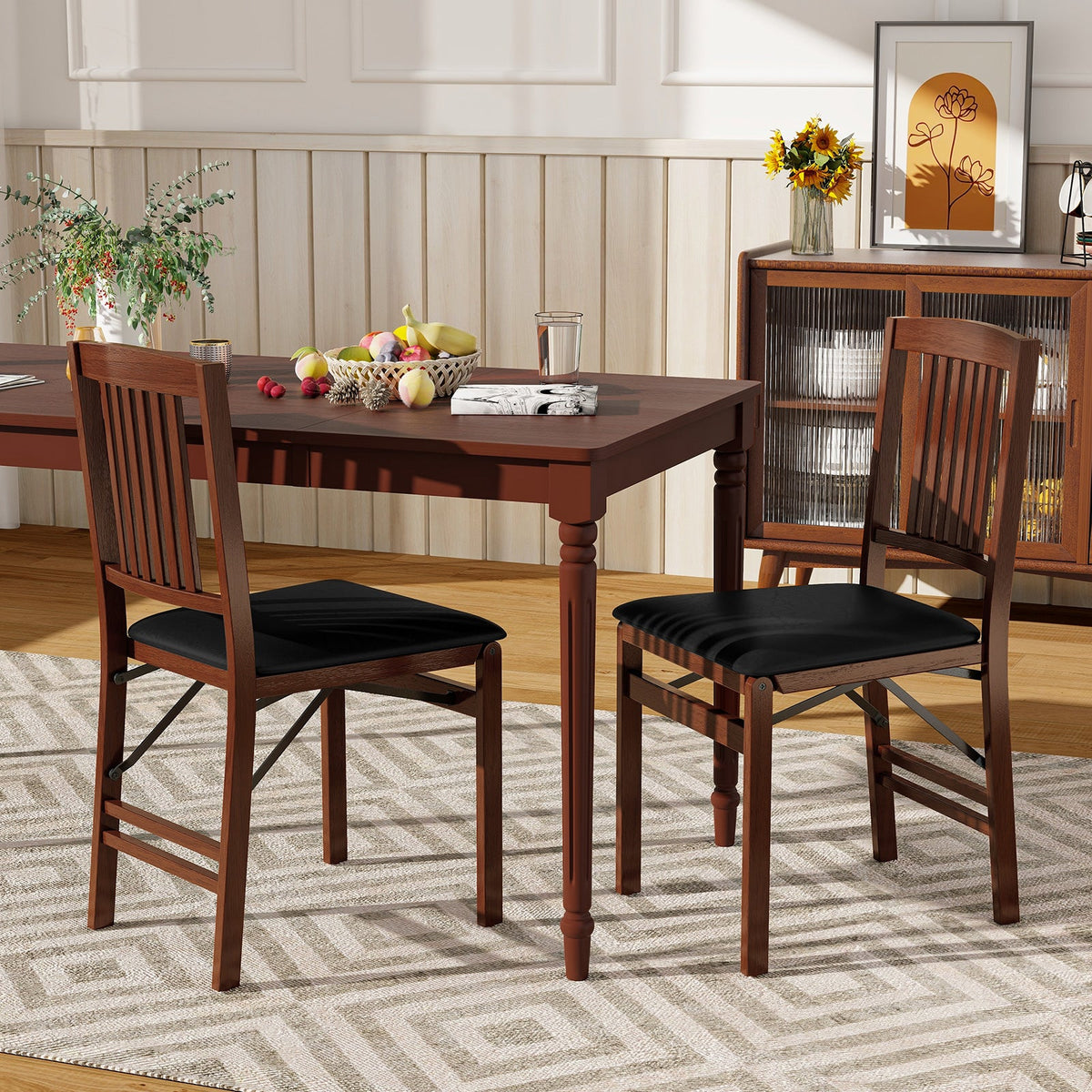 Goflame Folding Dining Chairs Set (2/4)
