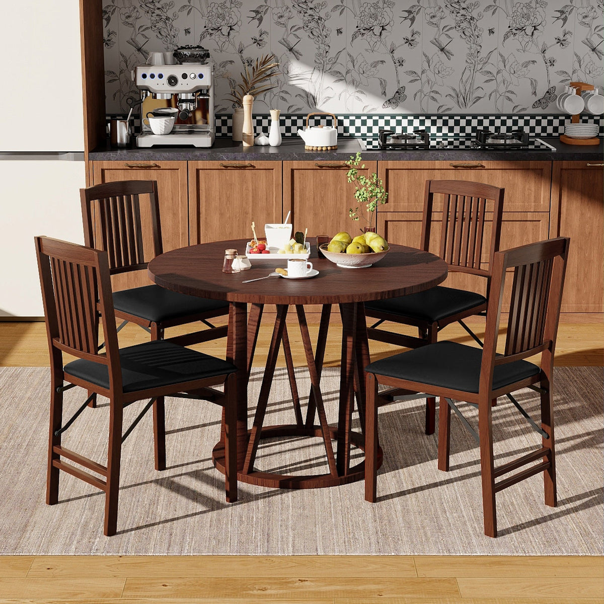 Goflame Folding Dining Chairs Set (2/4)