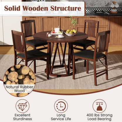Goflame Folding Dining Chairs Set (2/4)