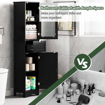 Goflame Freestanding Bathroom Storage Cabinet
