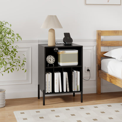 Goflame Record Player Stand with Charging Station