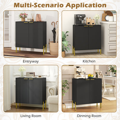 Goflame Buffet Cabinet with Storage, 2-Door Kitchen Sideboard with Storage Cabinet