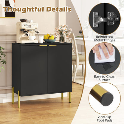 Goflame Buffet Cabinet with Storage, 2-Door Kitchen Sideboard with Storage Cabinet