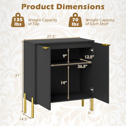 Goflame Buffet Cabinet with Storage, 2-Door Kitchen Sideboard with Storage Cabinet