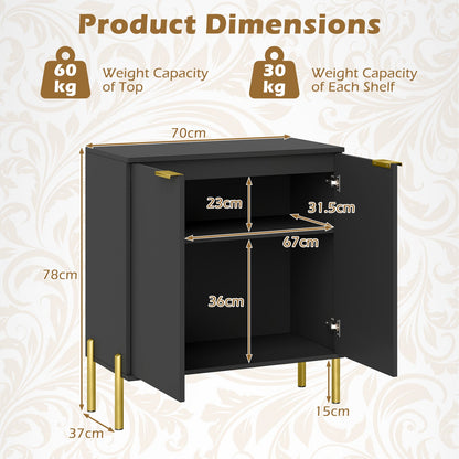 Goflame Buffet Cabinet with Storage, 2-Door Kitchen Sideboard with Storage Cabinet
