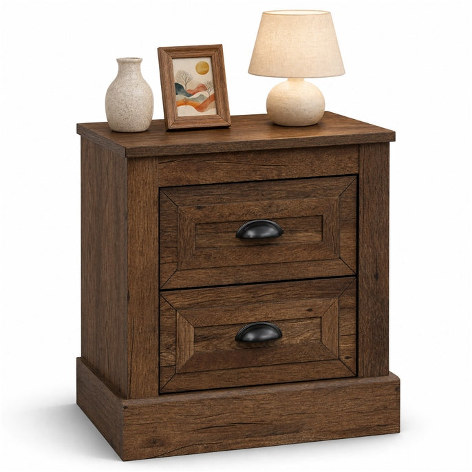 GOFLAME Nightstand with 2 Drawers