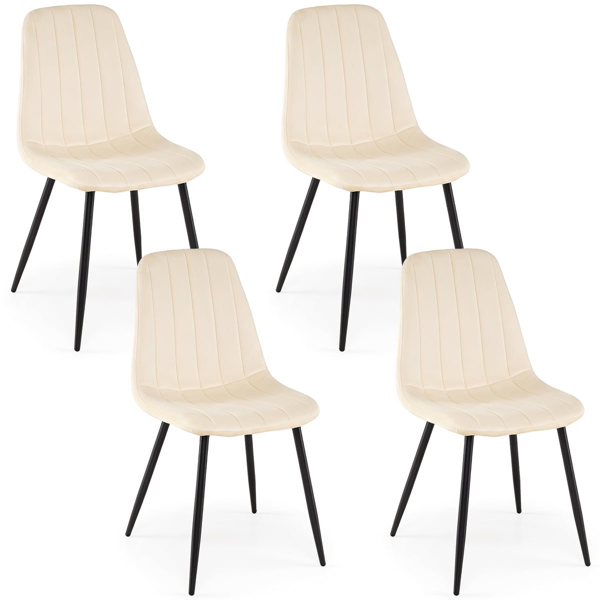 Goflame Upholstered Dining Chairs Set of 4