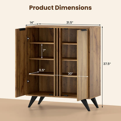 Goflame Shoe Storage Cabinet with 2 Doors
