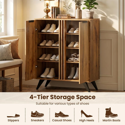 Goflame Shoe Storage Cabinet with 2 Doors