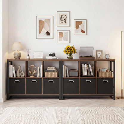 Goflame 6 Cube Storage Organizer with 3 Storage Bins