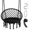Goflame Hammock Chair Macrame Swing - Hanging Chair with Cushion and Hardware Kit, 330 LBS Weight Capacity