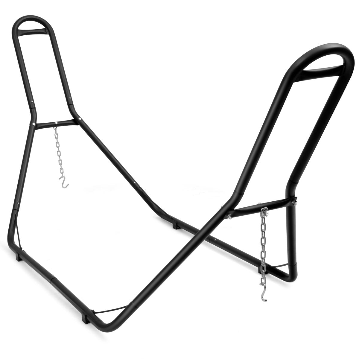 Goflame Multi-Use Universal Hammock Stand, 550LBS Capacity Adjustable Heavy Duty Hammock (Black)