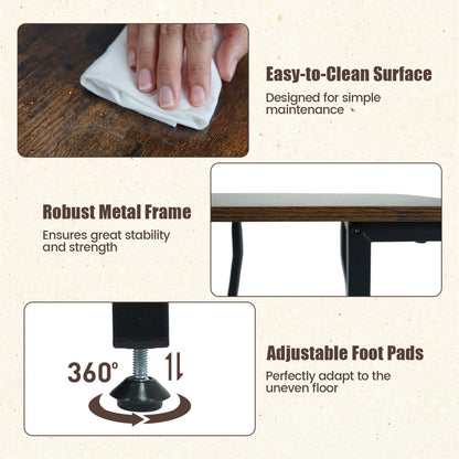 Goflame 3-Tier Industrial Nightstand with Charging Station (1/2)
