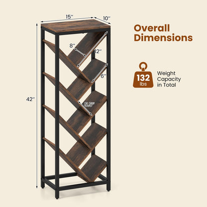 Goflame 9-Tier Tree Bookshelf for Books/CDs
