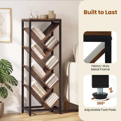 Goflame 9-Tier Tree Bookshelf for Books/CDs