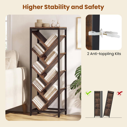 Goflame 9-Tier Tree Bookshelf for Books/CDs
