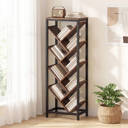 Goflame 9-Tier Tree Bookshelf for Books/CDs