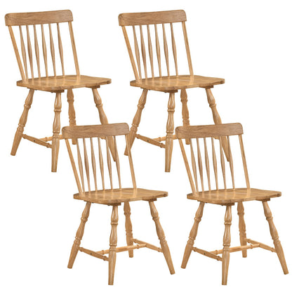 Goflame Windsor Dining Chairs Set of 2/4 with Turned Legs & Curved Spindle Back