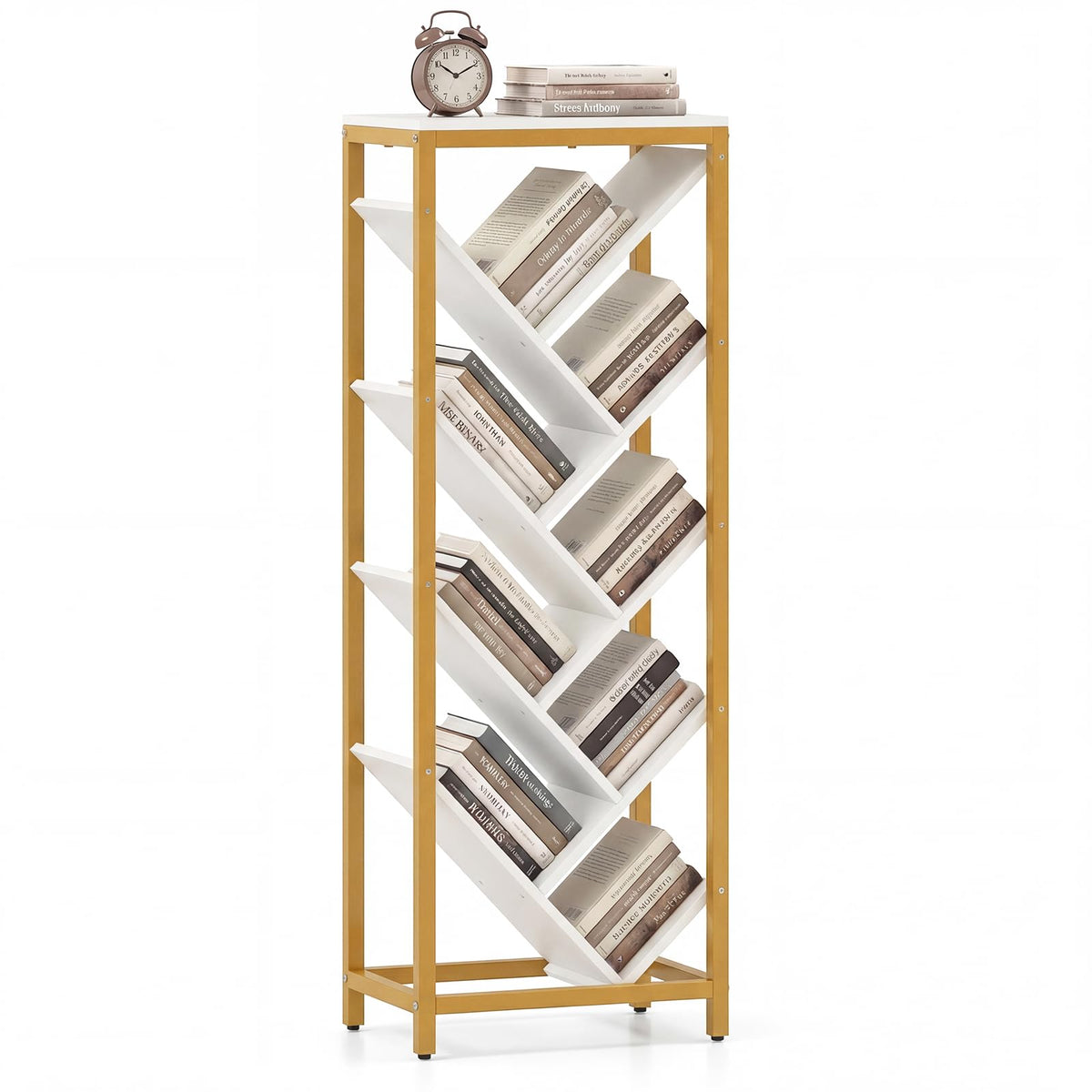 Goflame 9-Tier Tree Bookshelf for Books/CDs