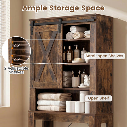 Bathroom Medicine Cabinet with Mirror, Wall Mounted Hanging Storage Organizer with Adjustable Shelf