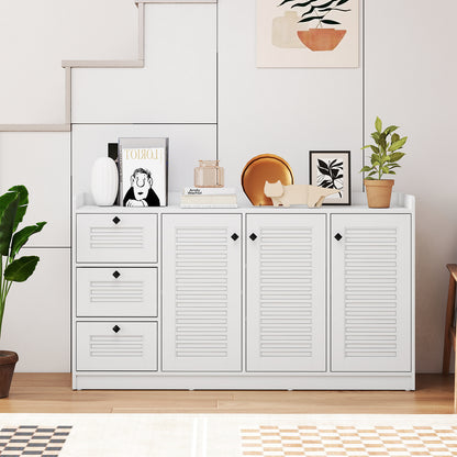 63” Buffet Cabinet with Storage, Large Sideboard with 3 Doors & 3 Drawers