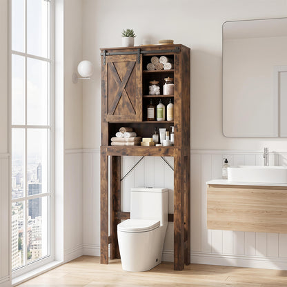 Bathroom Medicine Cabinet with Mirror, Wall Mounted Hanging Storage Organizer with Adjustable Shelf