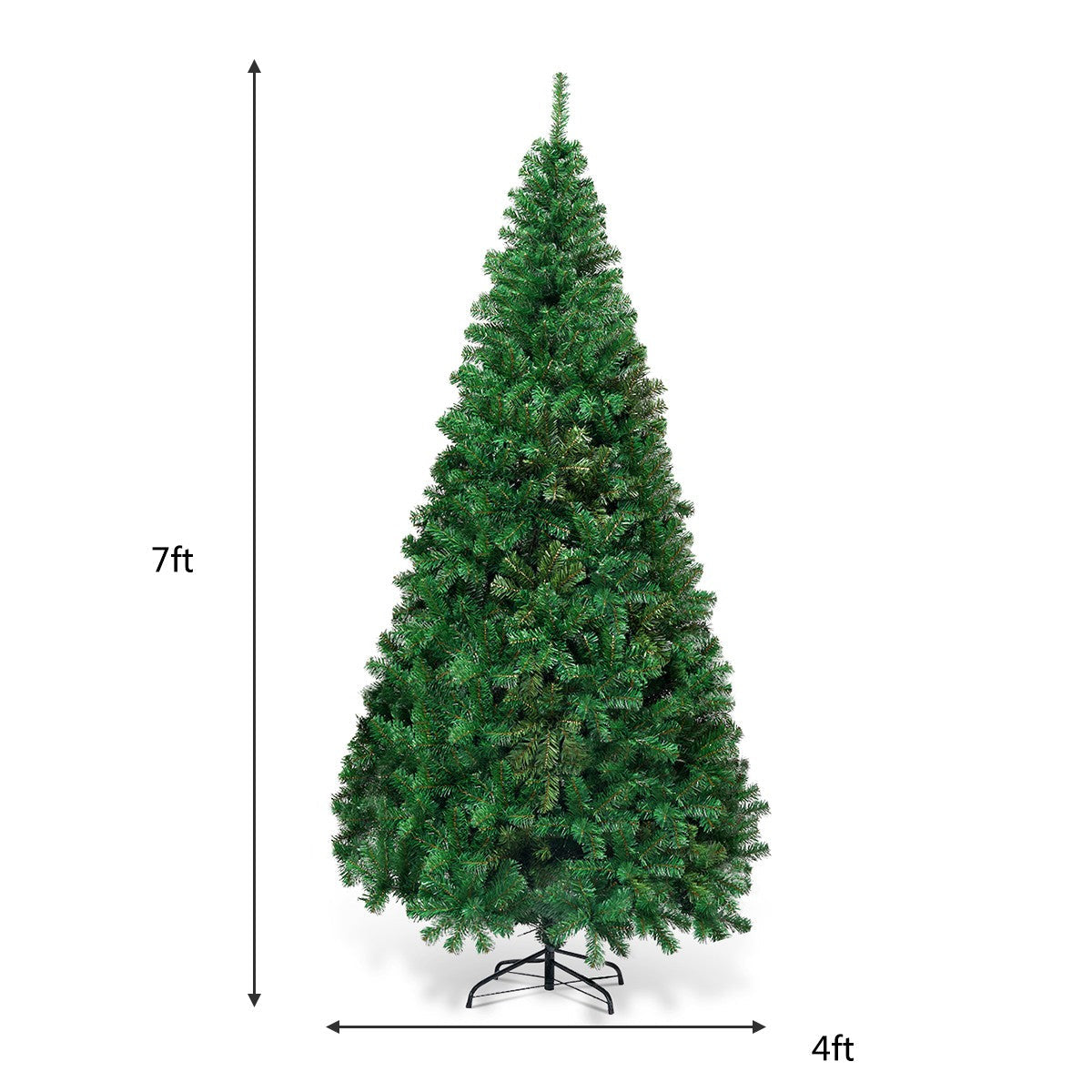 Artificial Christmas Tree with Solid Metal Stand - GoflameUS