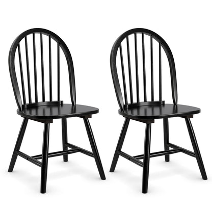 Goflame Wood Dining Chairs, French Country Armless Spindle Back Dining Chairs