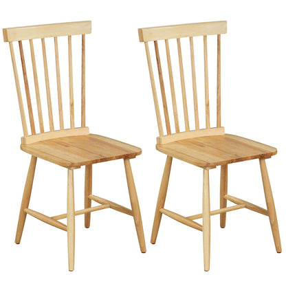 Goflame Wood Dining Chairs Set