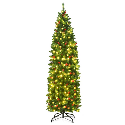 Goflame Pre-Lit Pencil Christmas Tree - GoflameUS